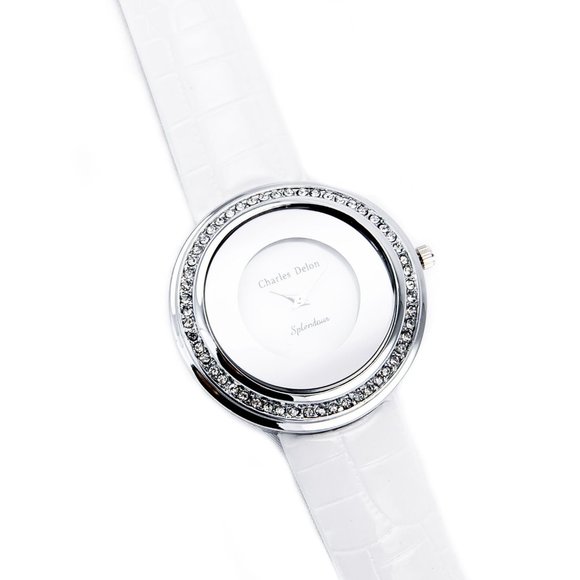 Charles Delon Casual Style Silver Watch - Picture 4 of 5